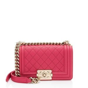 Chanel Caviar Leather Small Boy Bag